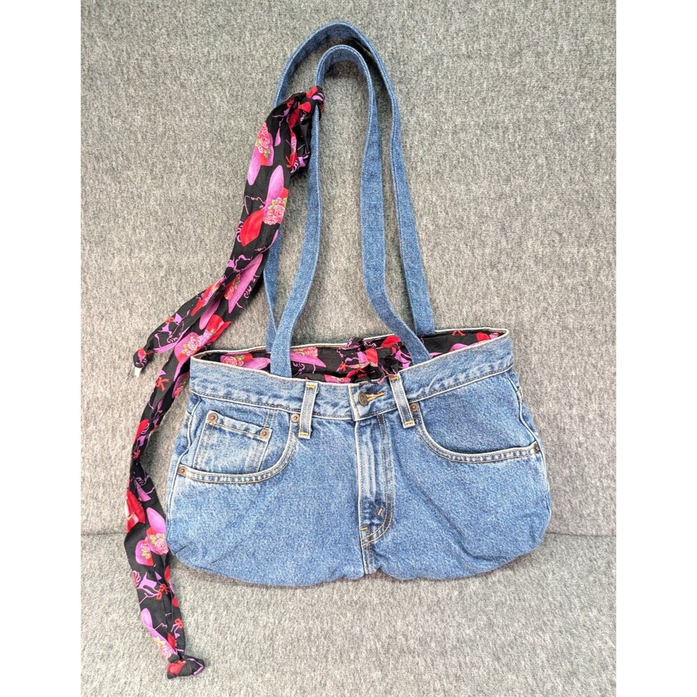 Custom Handmade Levi Strauss Jeans Denim Purse Shoulder Bag
